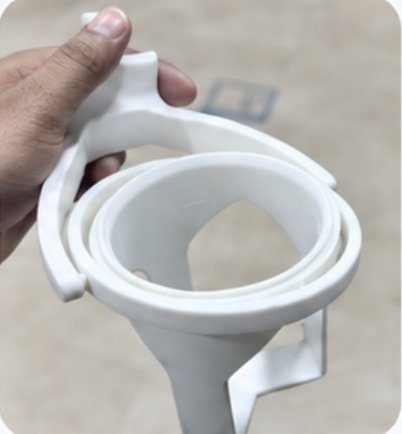 The assembled white prototype.